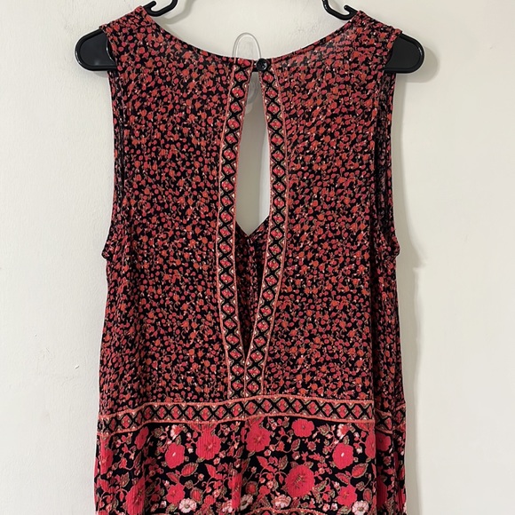 Free People Boho Floral Culotte Wide Leg Cropped Jumpsuit Size Medium - Picture 11 of 13